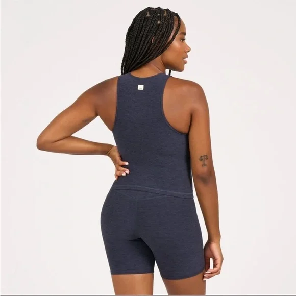 Vuori Elevation Plyo Tank Navy Blue Heathered Size XL - Picture 3 of 6